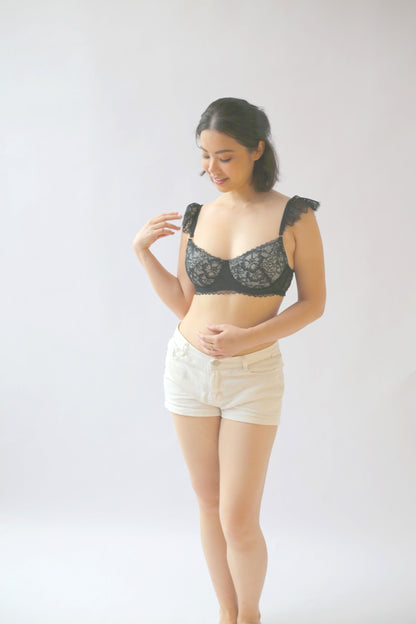 GERLYN Uplift Wired Soft Floral Bralette